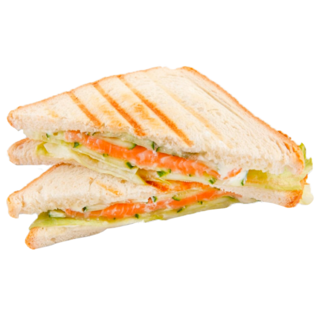 Сендвич с лососем